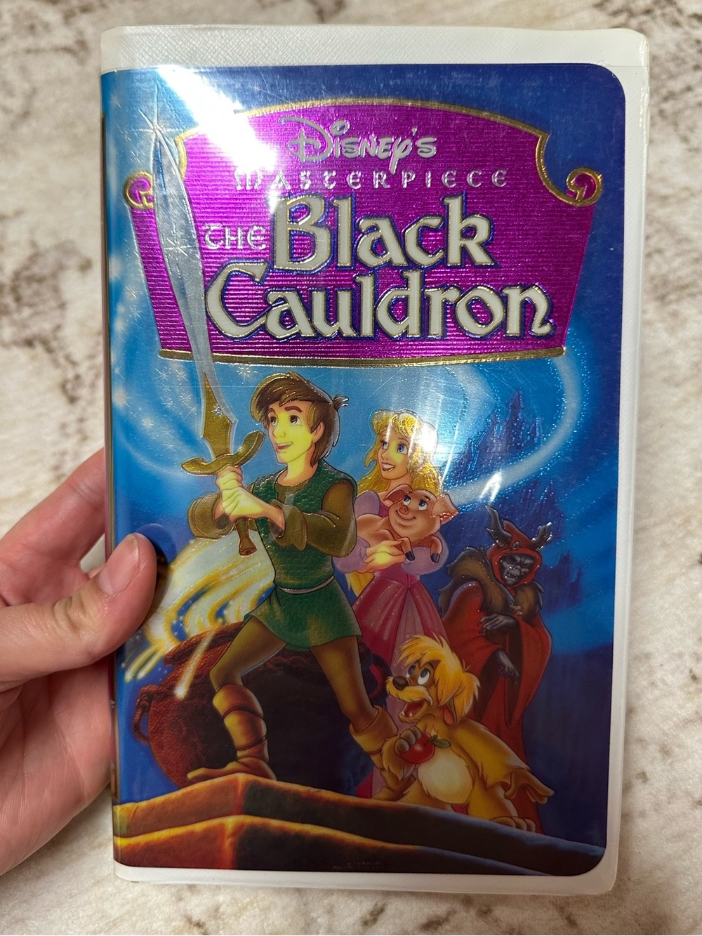 Disney The Black Cauldron VHS Tape with Clamshell 1998